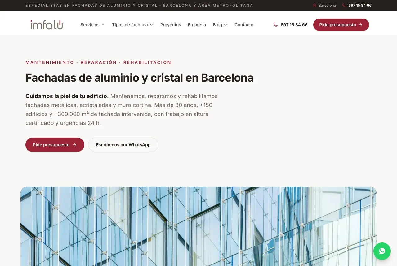 Caso práctico: rediseño y SEO de la web de IMFALÚ