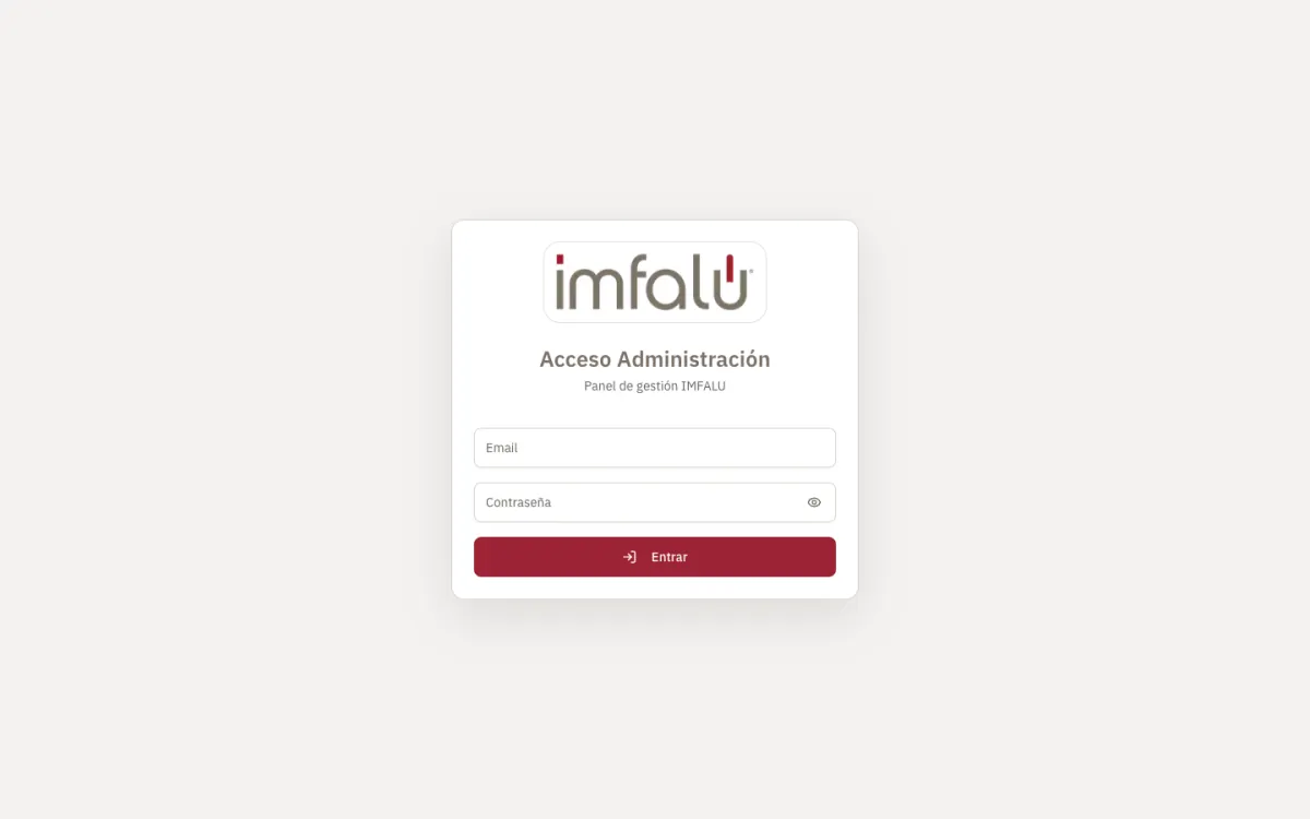 IMFALU — panel de gestión